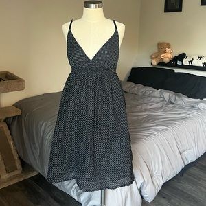 polka dot midi summer dress